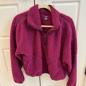Old Navy Women's Fleece Jacket - Berry